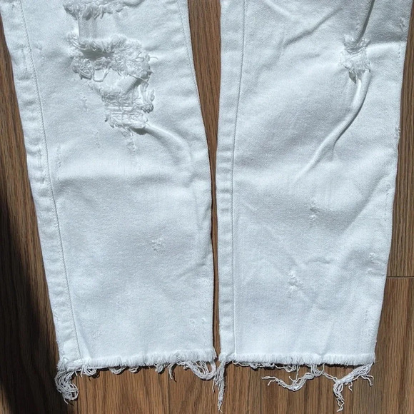 Guess distressed cropped white denim size 25 - Picture 9 of 12